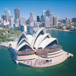Aerial photo of the iconic Sydney Opera House